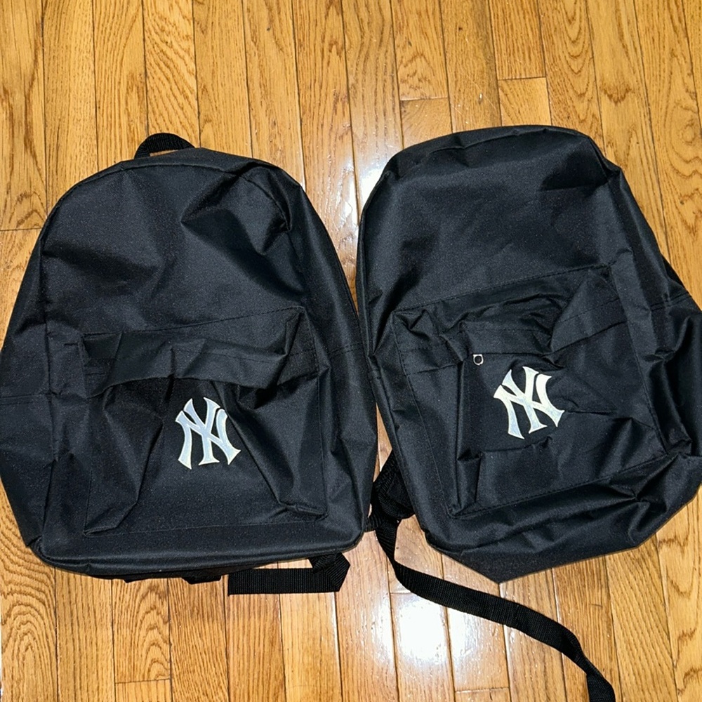 2 Black Yankee Backpacks
